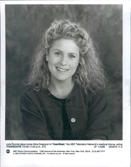 1989 Hollywood Actress Julie Ronnie Press Photo - Historic Images