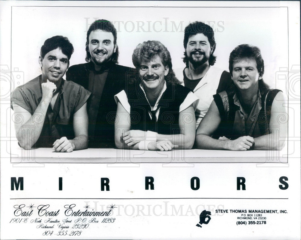 1986 English Synthpop Band Mirrors Press Photo - Historic Images