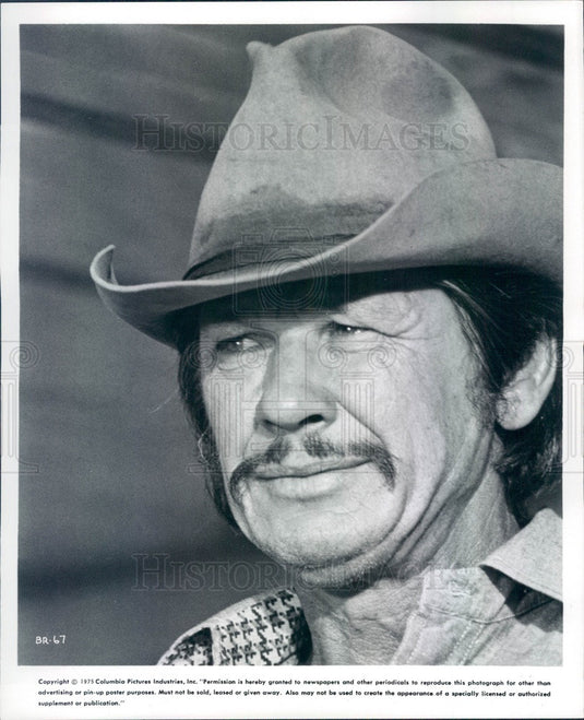 1975 American Hollywood Actor Charles Bronson