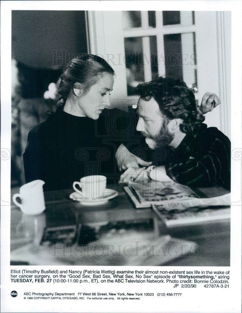 1990 TV Show Thirtysomething Actors Timothy Busfield/Patricia Wettig Press Photo - Historic Images