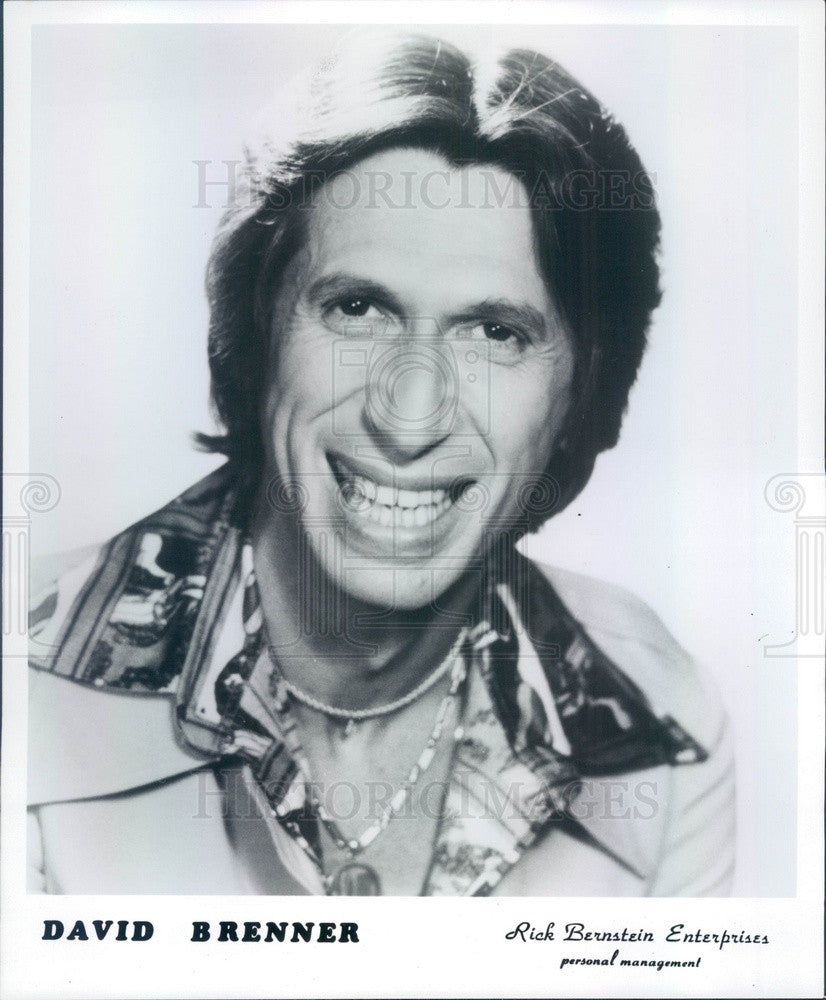 1977 American Comedian David Brenner Press Photo - Historic Images