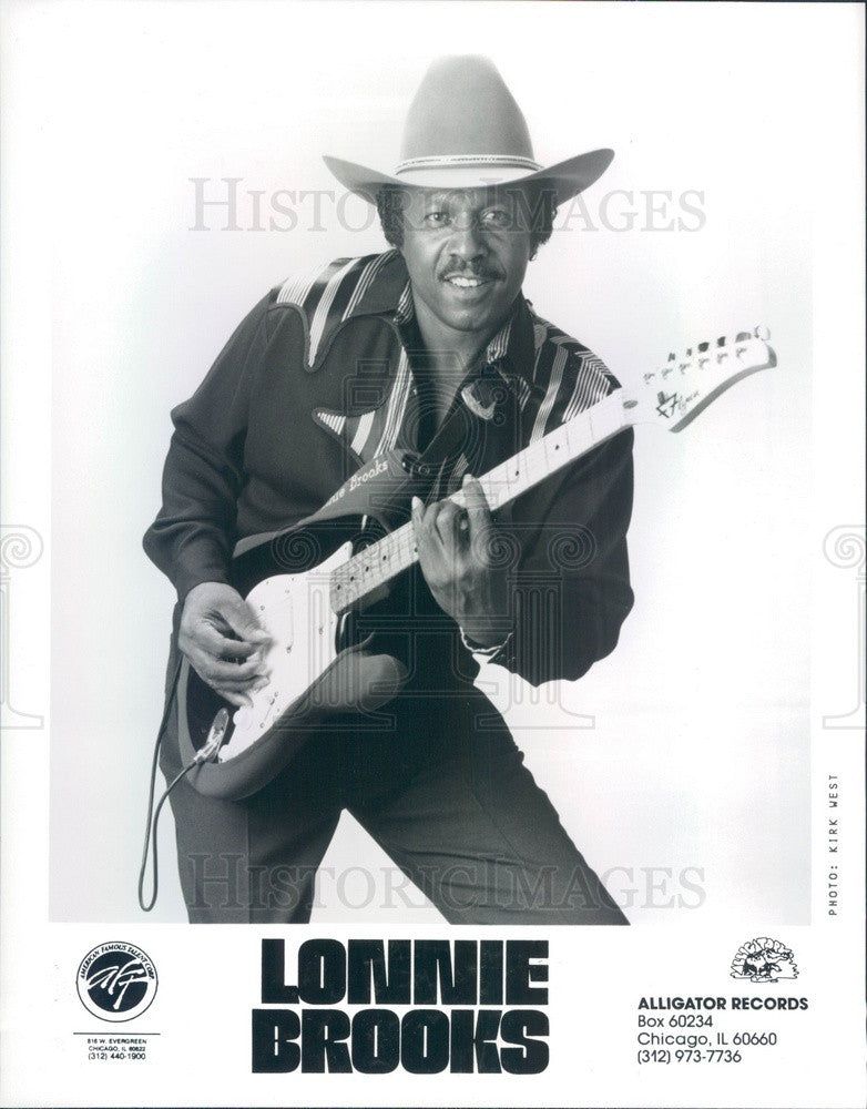 1992 American Blues Musician Lonnie Brooks Press Photo - Historic Images