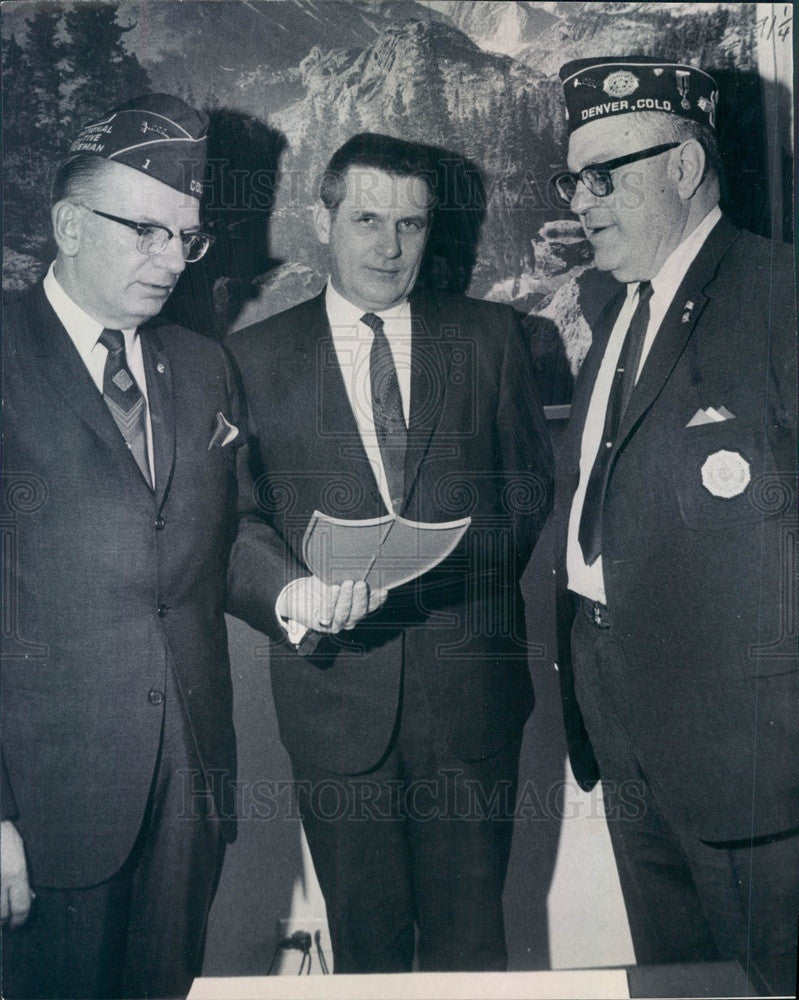 1969 Denver, Colorado American Legion Officials William Chisholm Press Photo - Historic Images