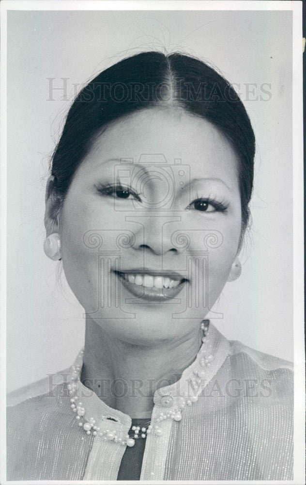 1977 Fashion Expert Emily Cho Press Photo - Historic Images