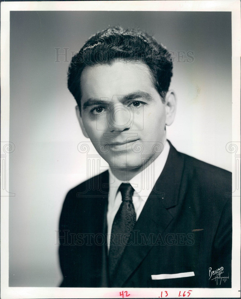 1974 Denver Symphony Orchestra Concertmaster, Violinist Jesse Ceci Press Photo - Historic Images