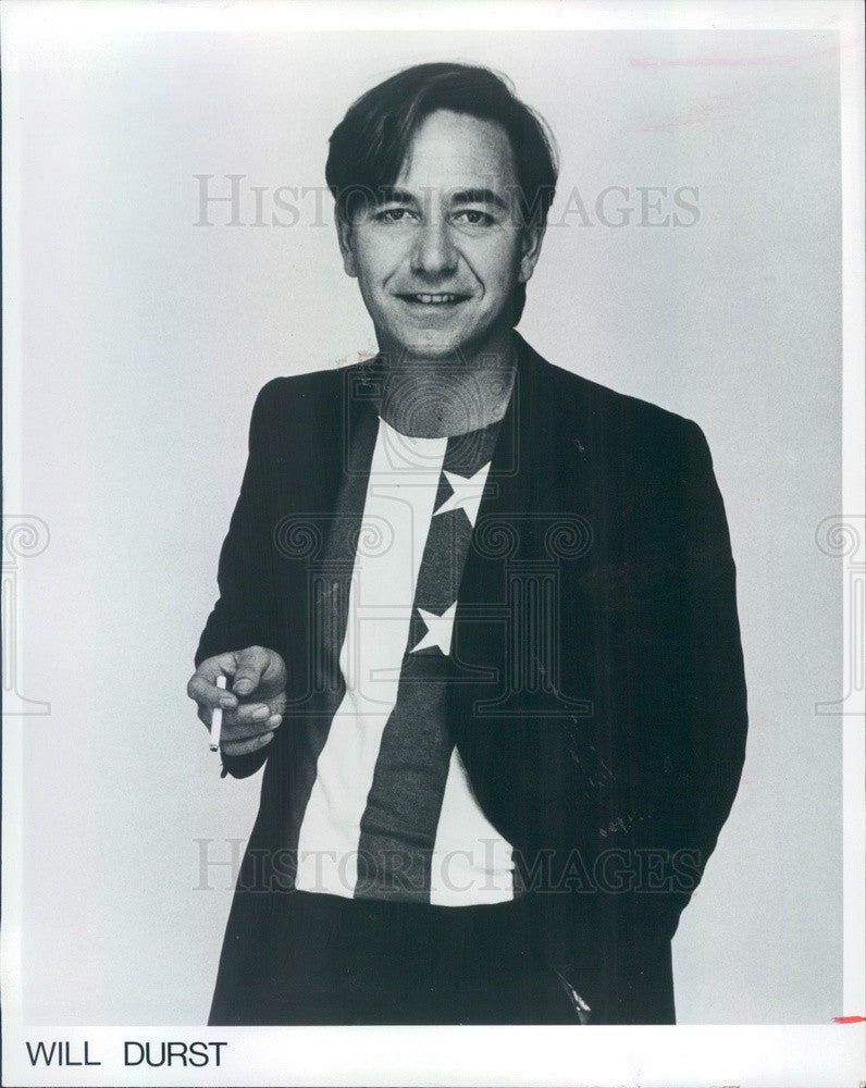 1986 Comedian, Political Satirist Will Durst Press Photo - Historic Images