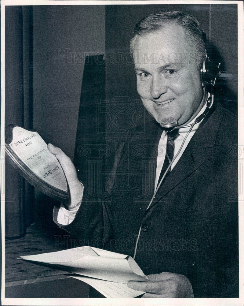 1965 Denver, Colorado Post Staff Writer Leonard Larsen Press Photo - Historic Images