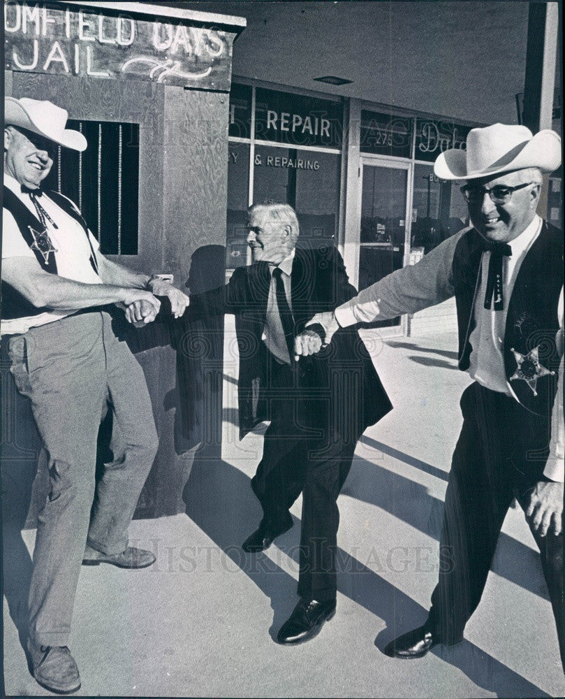 1966 Broomfield, CO Mayor Don Descombes, Murray Brown, Frank Perkins Press Photo - Historic Images