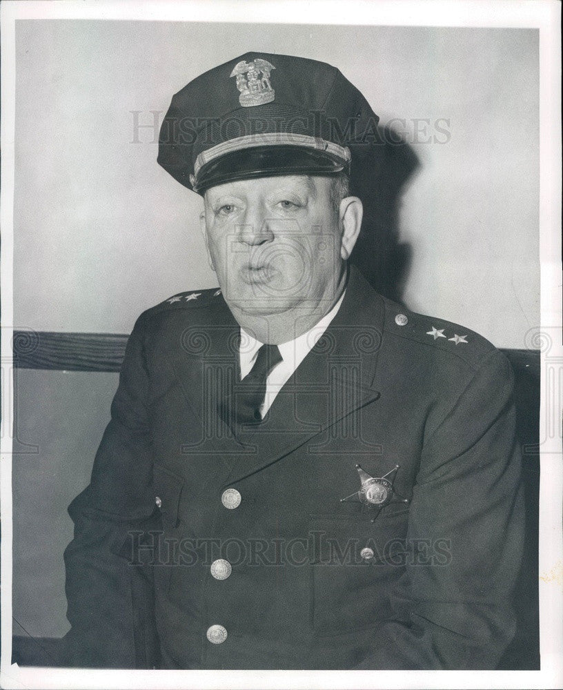1951 Chicago, IL Lawndale Police Capt James McCarthy Press Photo - Historic Images