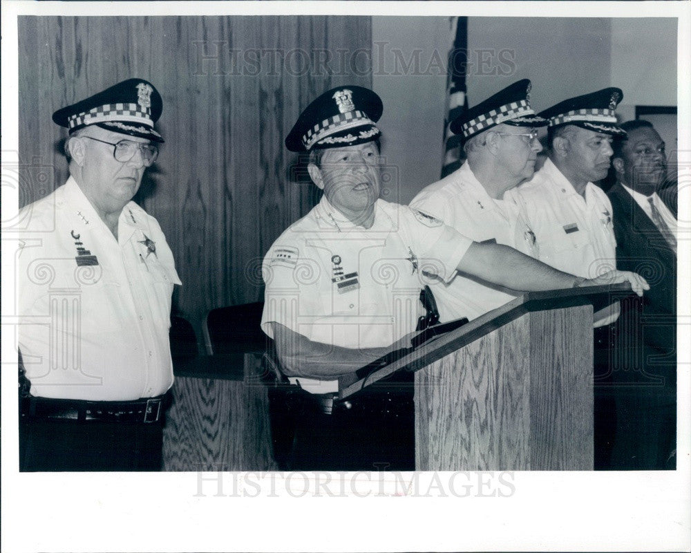 1992 Chicago, Illinois Police Dept First Deputy Supt John Townsend Press Photo - Historic Images