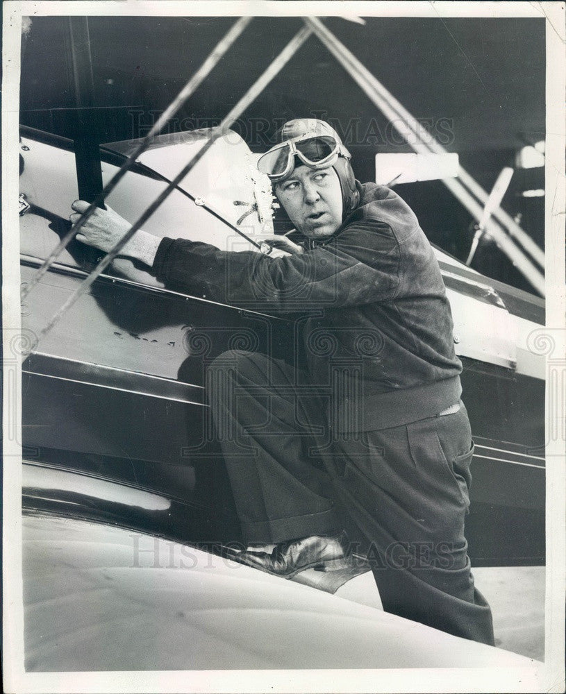 1936 Chicago Times Aviation Editor Maurice Roddy Press Photo - Historic Images