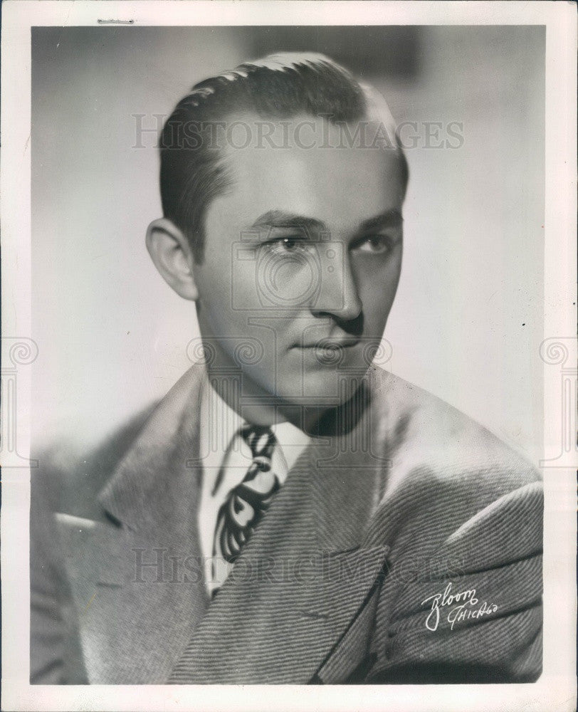 1956 Orchestra Leader Del Rene Press Photo - Historic Images