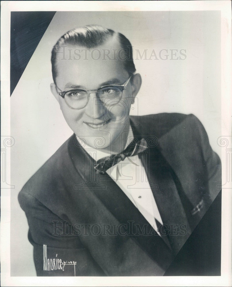 1959 Orchestra Leader Del Rene Press Photo - Historic Images