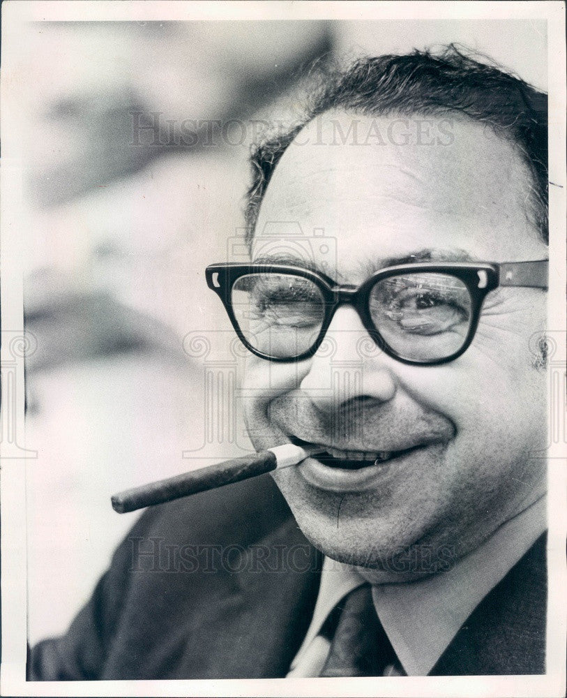 1970 Pulitzer Prize Winning Columnist, Humorist Art Buchwald Press Photo - Historic Images