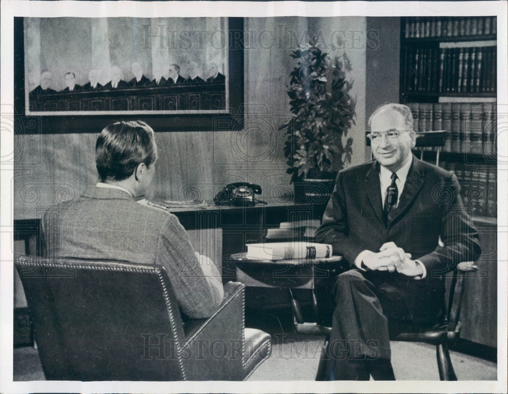 1963 Harvard Law Professor Paul Freund, Eric Sevareid, CBS News Press Photo - Historic Images