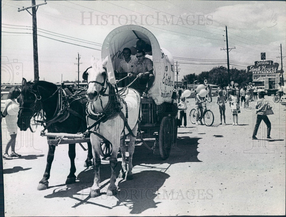 1968 Denver, CO Country Musicians Denny &amp; Roger Ellis Press Photo - Historic Images