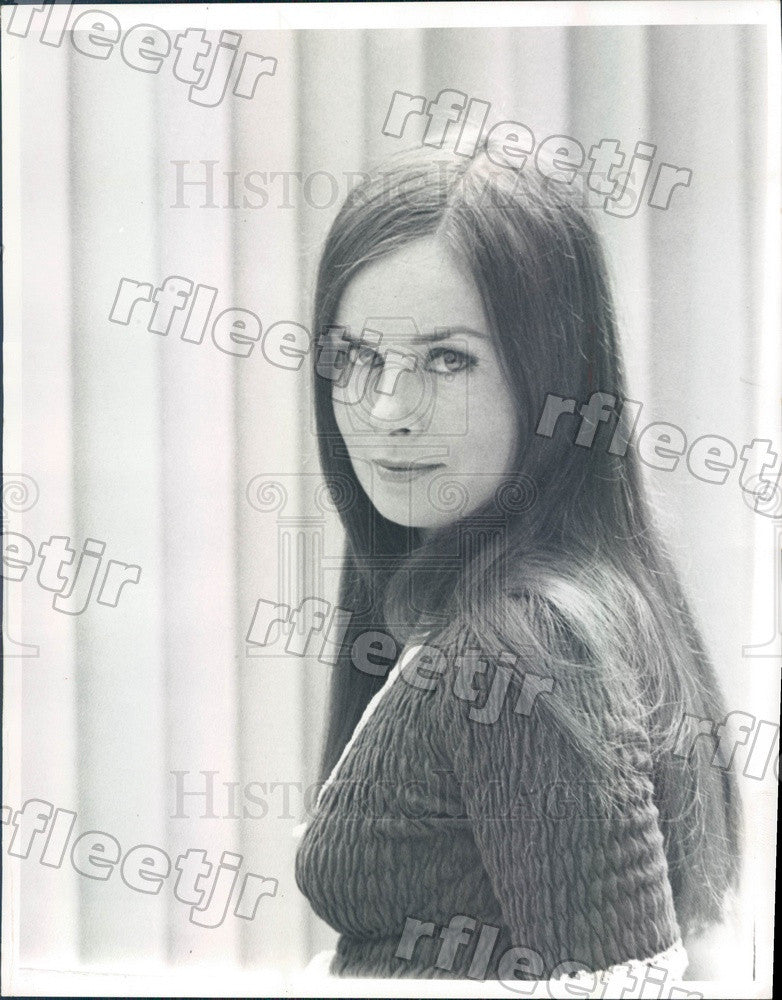 1972 Model &amp; Author Jeanne Rejaunier Press Photo adr103 - Historic Images