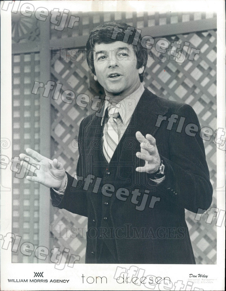 1977 American Stand-Up Comedian Tom Dreesen Press Photo adr113 - Historic Images