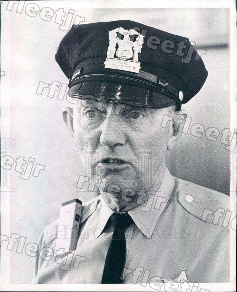 1969 Chicago, Illinois Police Officer Pat Durkin Press Photo adr143 - Historic Images