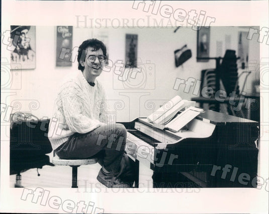 1988 Chicago, IL Music Composer, Director Larry Schanker Press Photo adr169 - Historic Images