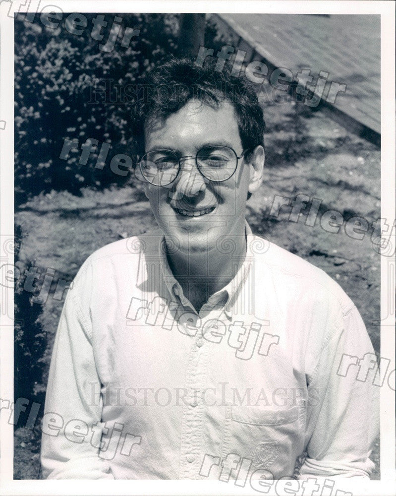 1991 Chicago, IL Music Composer, Director Larry Schanker Press Photo adr171 - Historic Images