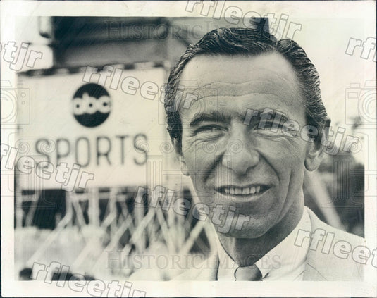 1969 Sportscaster Chris Schenkel Press Photo adr187 - Historic Images