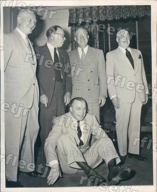 1952 US President Dwight Eisenhower & Brothers Earl, Arthur Press Photo adr21 - Historic Images