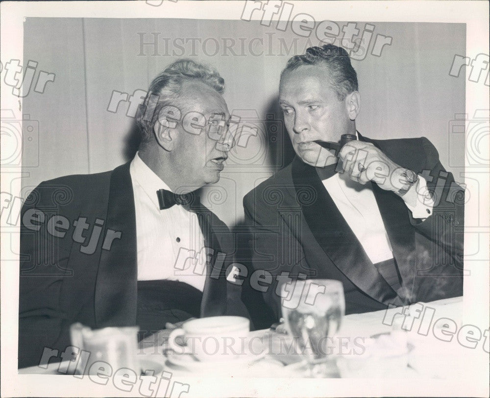1957 Chicago, IL Sears VP James Worthy, Sen Everett Dirksen Press Photo adr237 - Historic Images