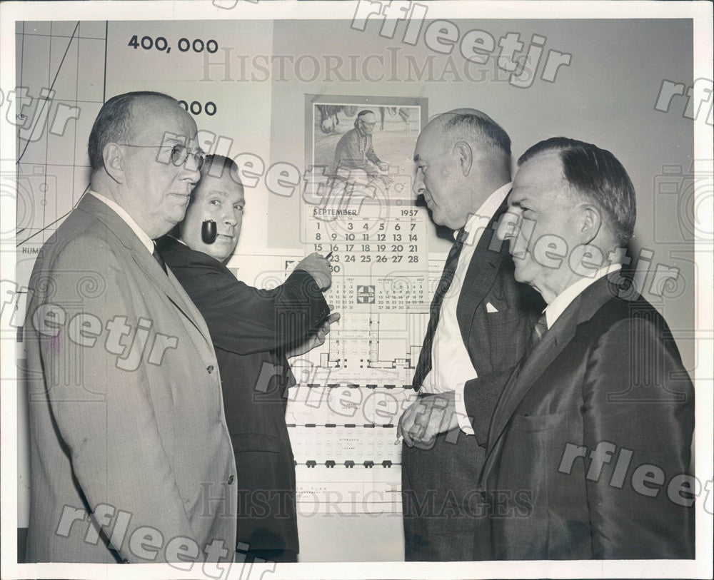 1957 Chicago, IL Sears Roebuck VP James Worthy Press Photo adr239 - Historic Images