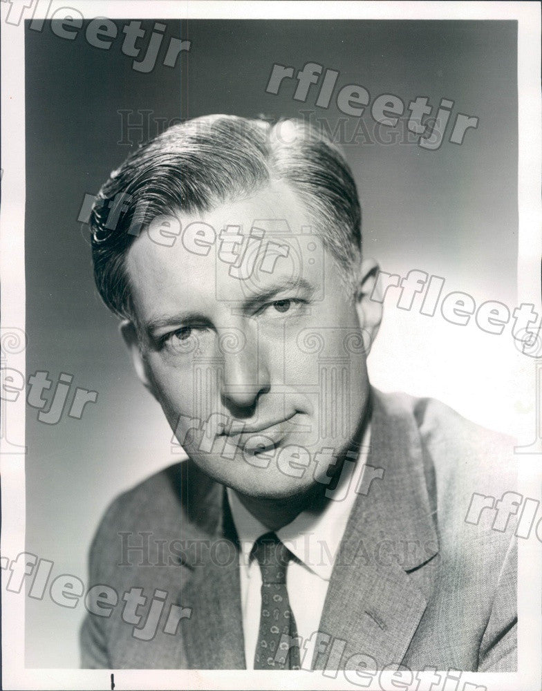 1967 NBC News White House Correspondent Ray Scherer Press Photo adr261 - Historic Images