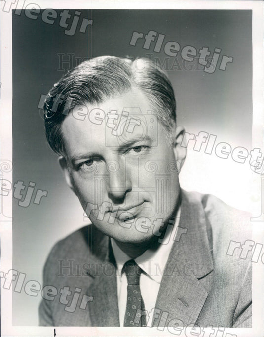 1967 NBC News White House Correspondent Ray Scherer Press Photo adr261 - Historic Images