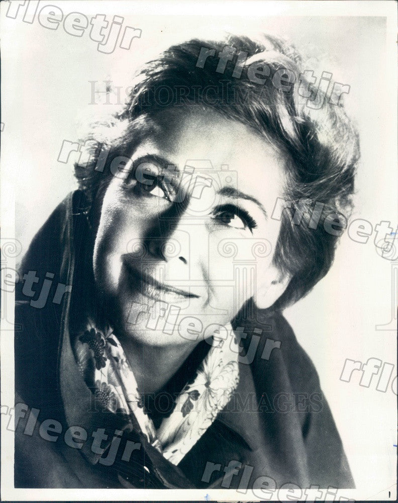 1974 Austrian/British Opera Soprano Elisabeth Schwarzkopf Press Photo adr269 - Historic Images