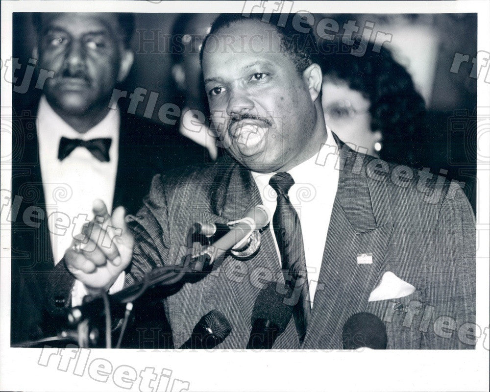 1992 Chicago, IL Rev Henry Williamson, PUSH Natl President Press Photo adr343 - Historic Images