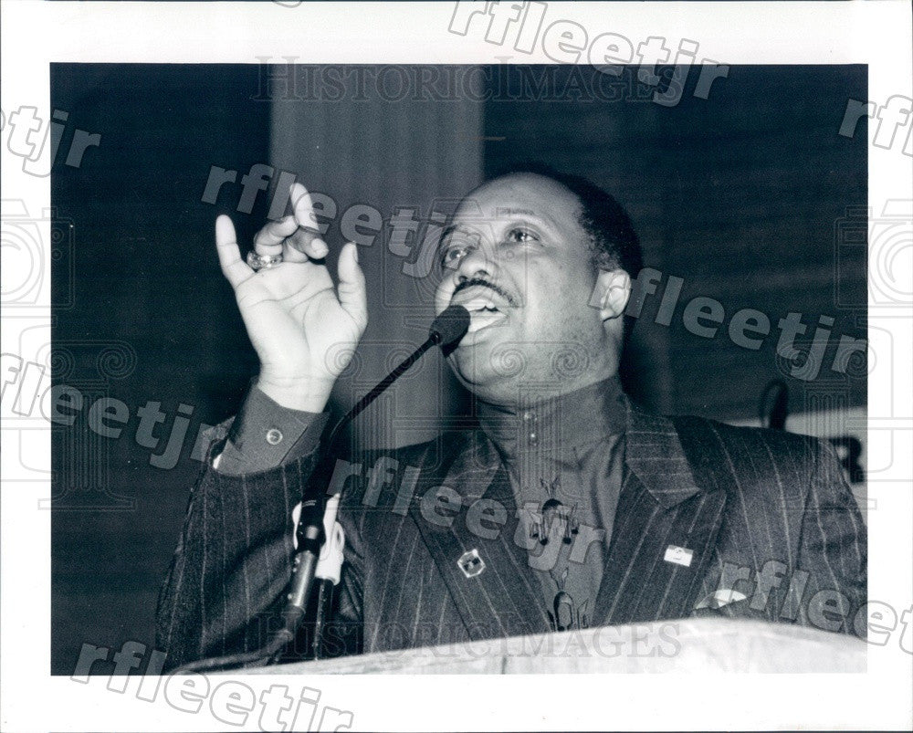 1992 Chicago, IL Rev Henry Williamson, PUSH Natl President Press Photo adr347 - Historic Images