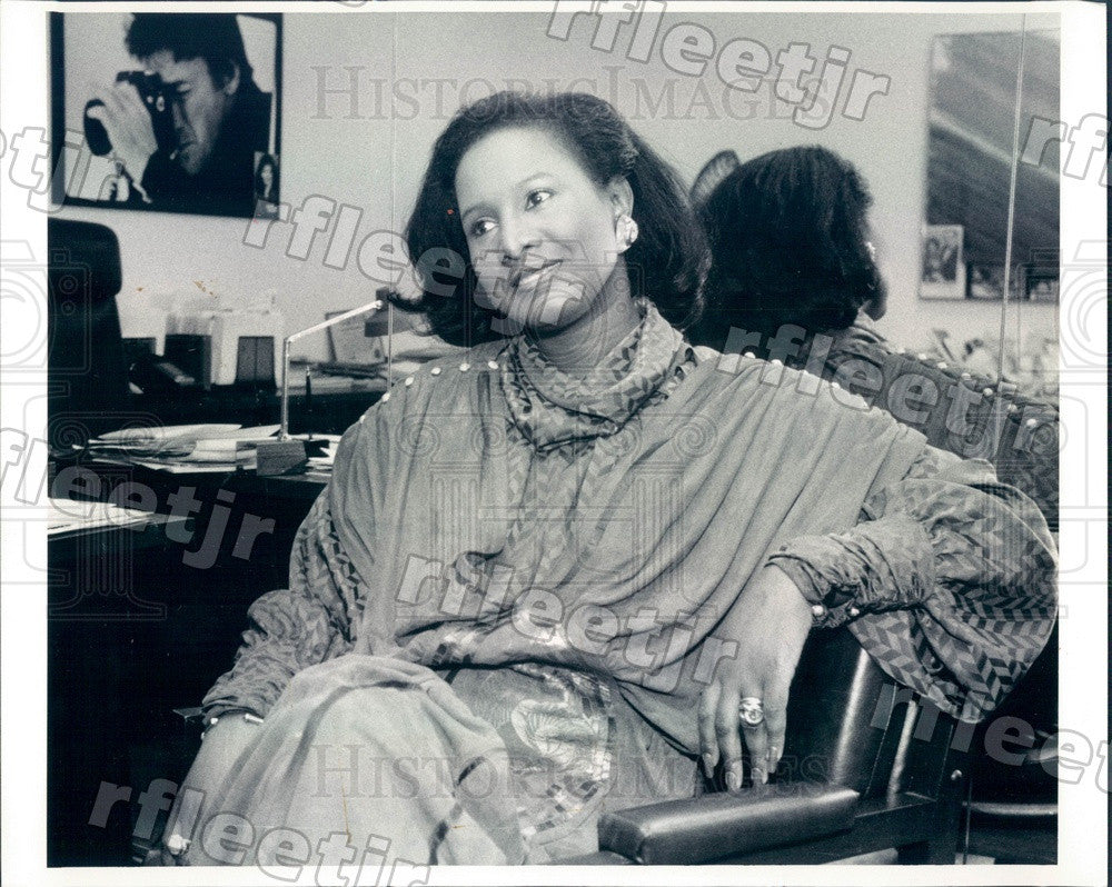 1985 Chicago, IL Businesswoman, Model, TV Host Dori Wilson Press Photo adr367 - Historic Images