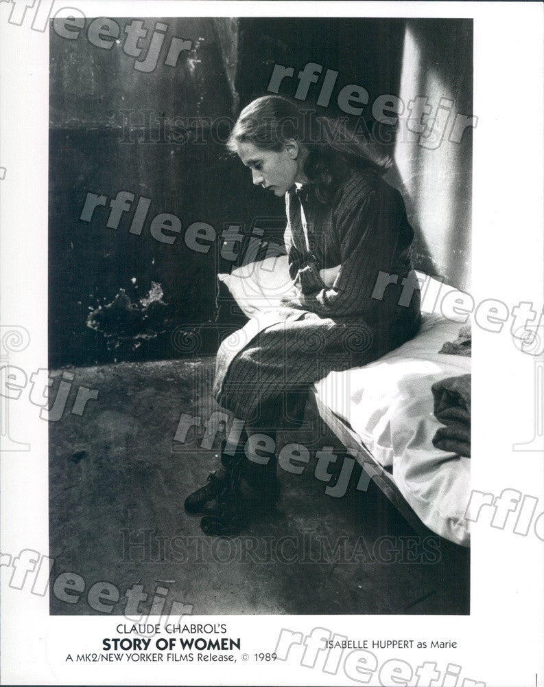 1989 French Actress Isabelle Huppert in Film Story of Women Press Photo adr387 - Historic Images