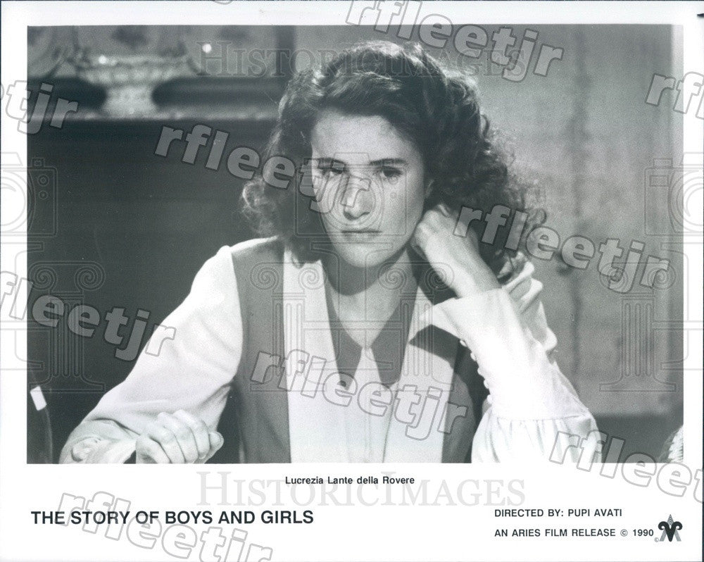 1990 Italian Actress Lucrezia Lante della Rovere Press Photo adr401 - Historic Images