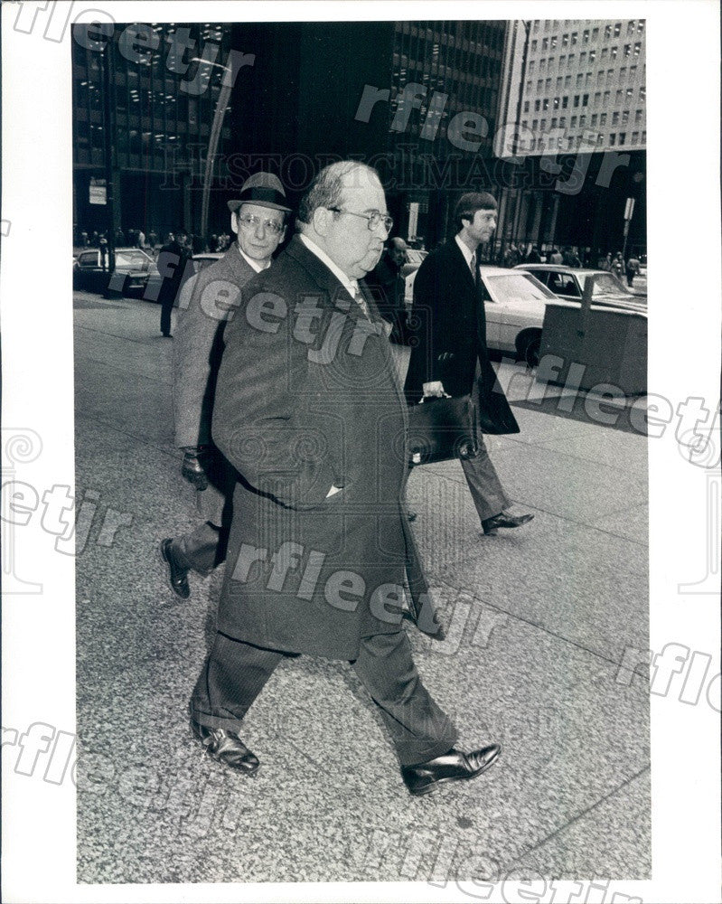 1977 Chicago, IL Convict Valentine Janicki, Sludge Hauling Press Photo adr409 - Historic Images