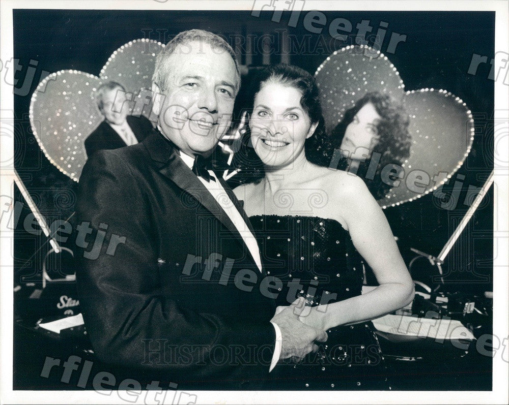 1990 Film Studio Exec Sherry Lansing & John De Porter Press Photo adr41 - Historic Images