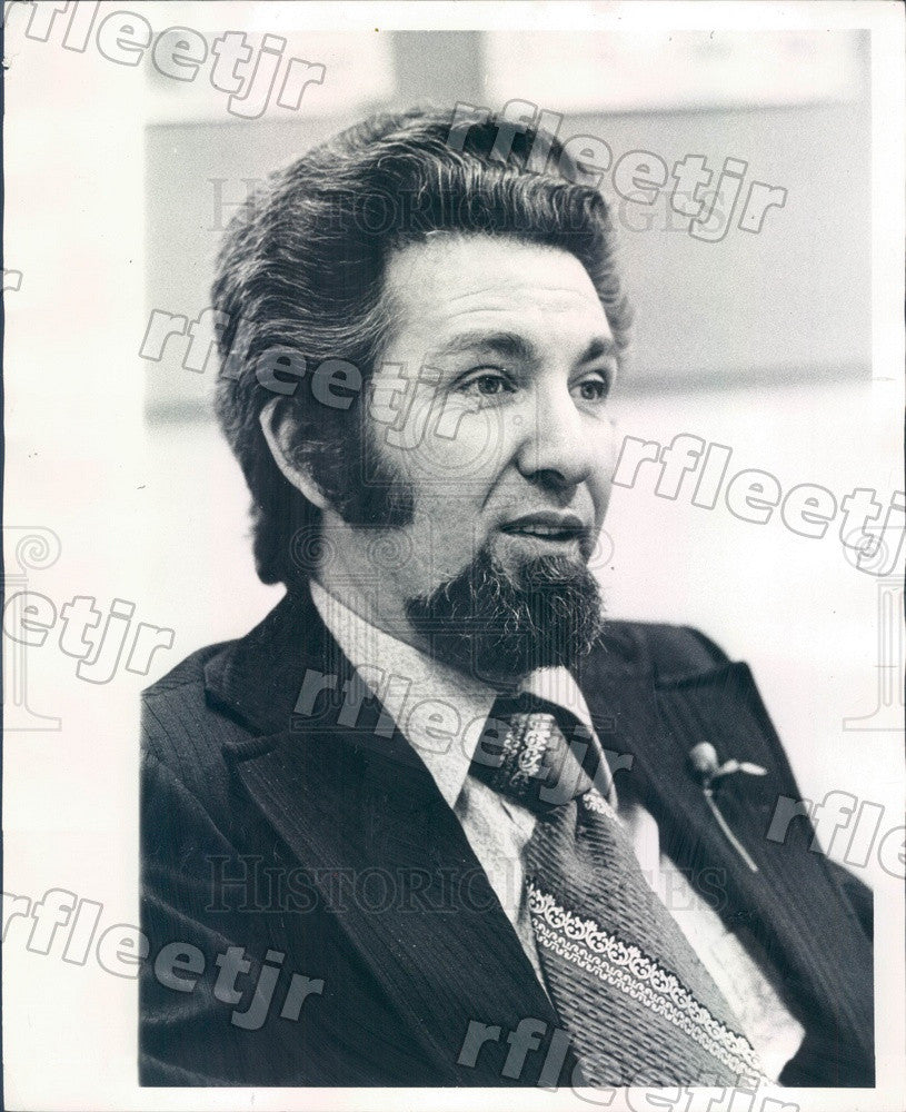 1972 Psychic Joseph DeLouise, Stock Market Predictor Press Photo adr43 - Historic Images