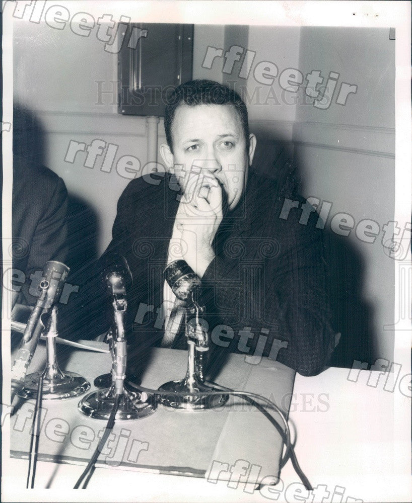 1962 Chicago, IL Police Officer Joseph LeFevour Press Photo adr451 - Historic Images