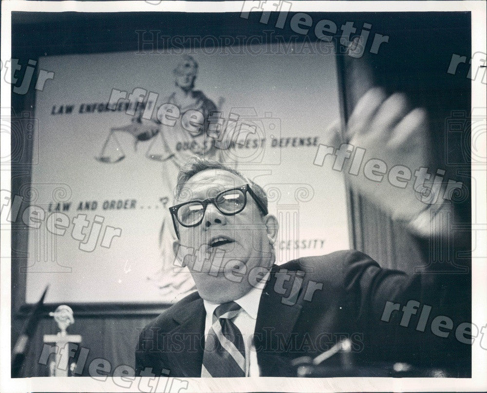 1971 Chicago, IL Police Officer Joseph LeFevour Press Photo adr455 - Historic Images