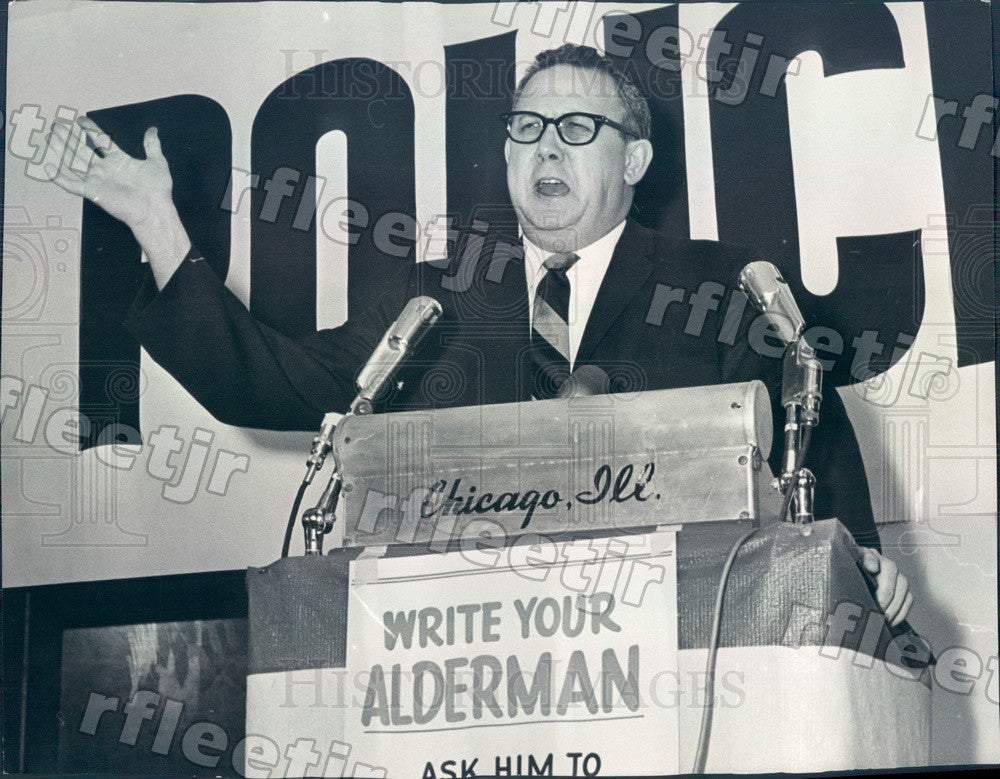 1966 Chicago, IL Police Officer Joseph LeFevour Press Photo adr457 - Historic Images