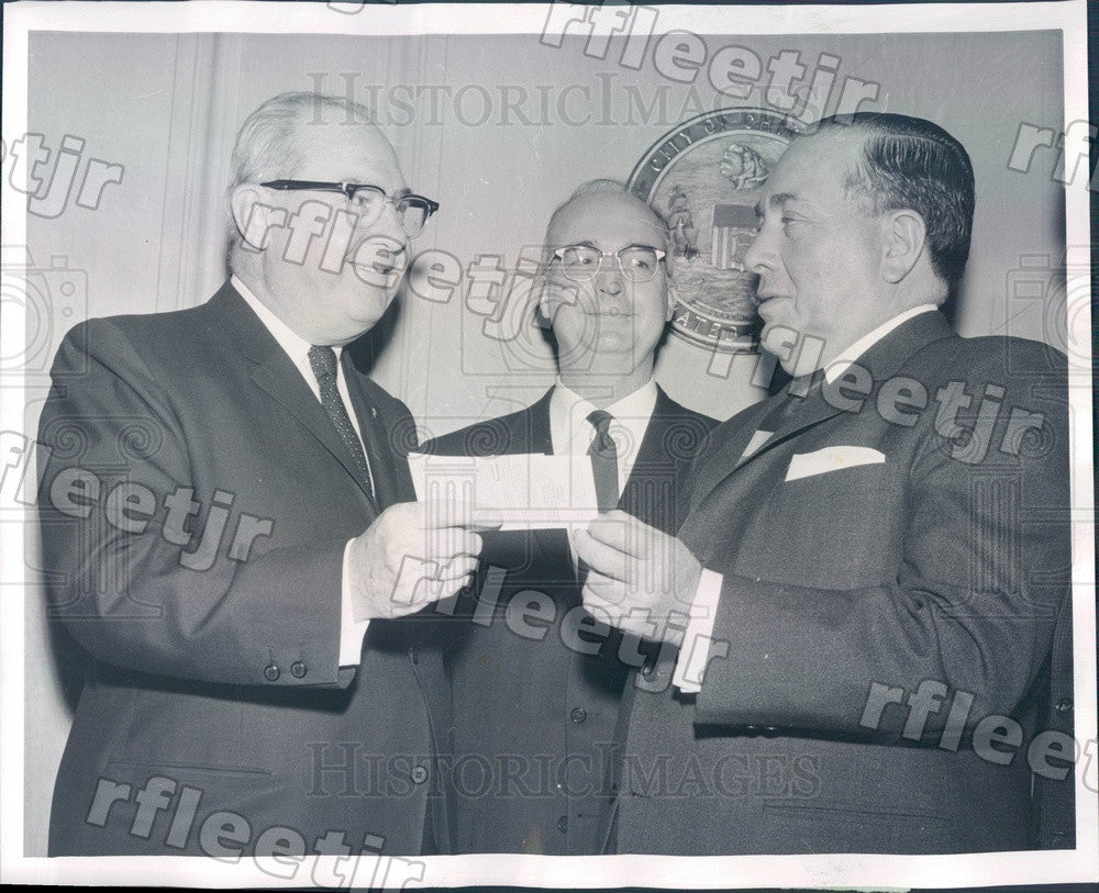 1962 Chicago, Illinois Mayor Richard Daley, Earl Dunne Press Photo adr511 - Historic Images