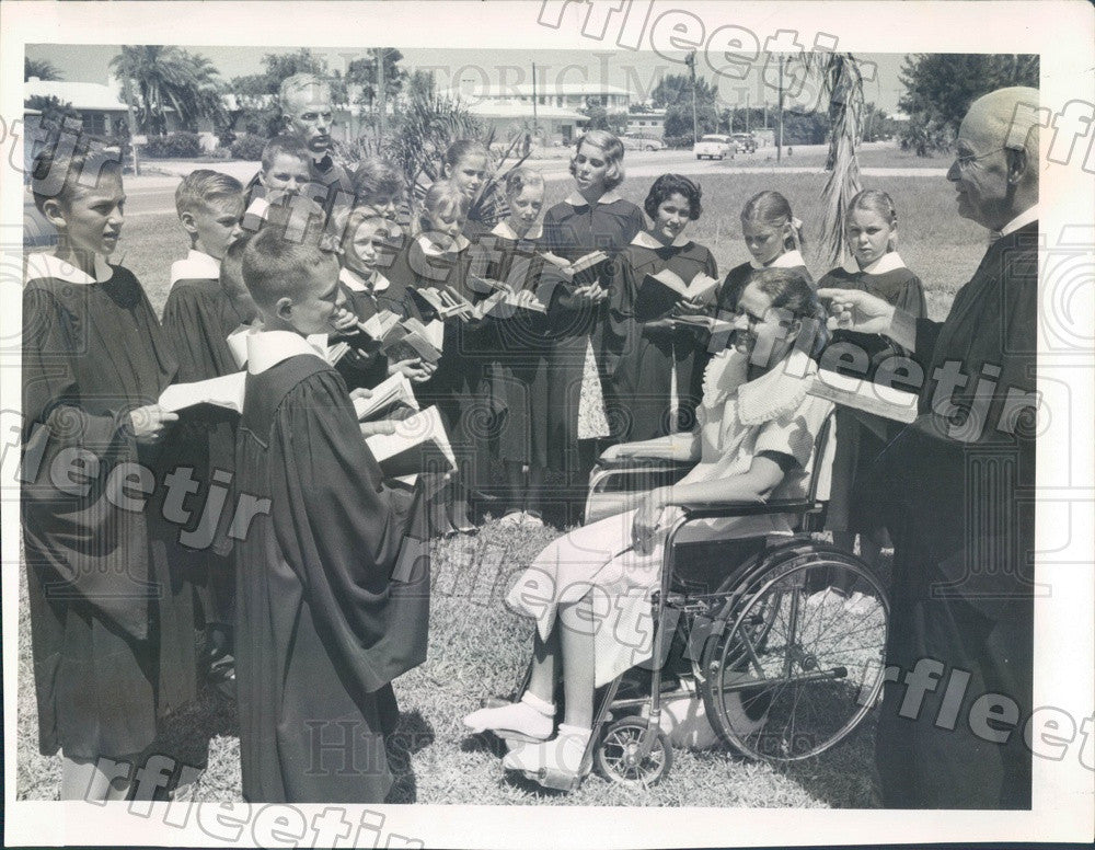 1958 St. Petersburg, Florida Church by the Sea Jr Choir Press Photo adr557 - Historic Images