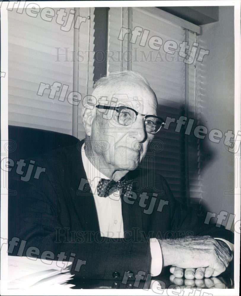 1967 Florida Agriculture Dept Dairy Industry Dir Alex Shaw Press Photo adr569 - Historic Images