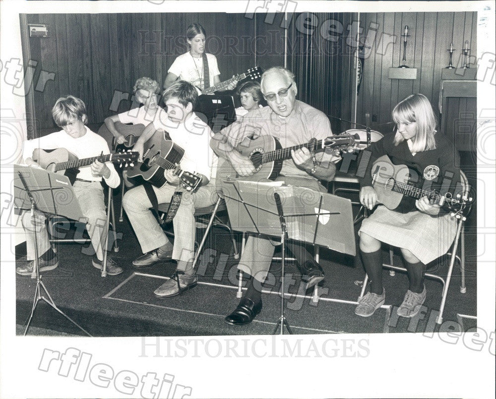 1979 Largo, FL Rev Thomas Shaw, St Paul&#39;s School Headmaster Press Photo adr595 - Historic Images