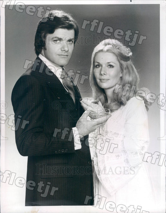 1974 Actors George Reinholt & Jacqueline Courtney on Soap Press Photo adr73 - Historic Images