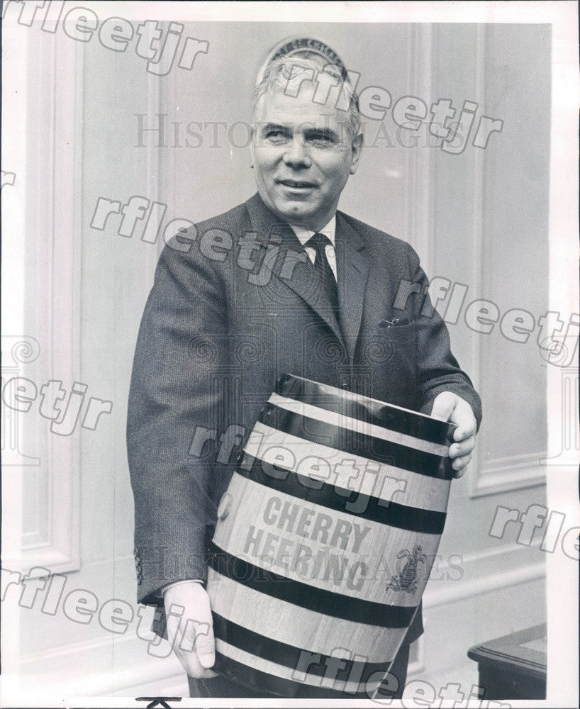 1962 Copenhagen, Denmark Lord Mayor Urban Hansen Press Photo ads13 - Historic Images