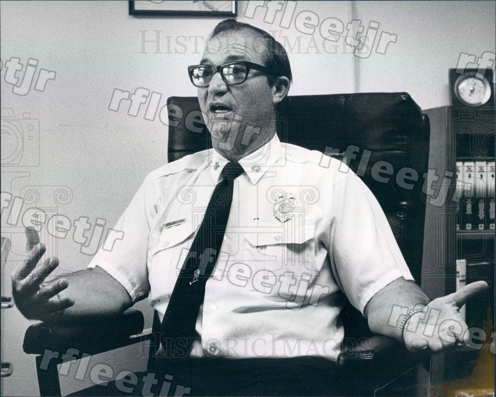 1977 Boulder, Colorado Fire Chief Jake Ringleman Press Photo ads179 - Historic Images